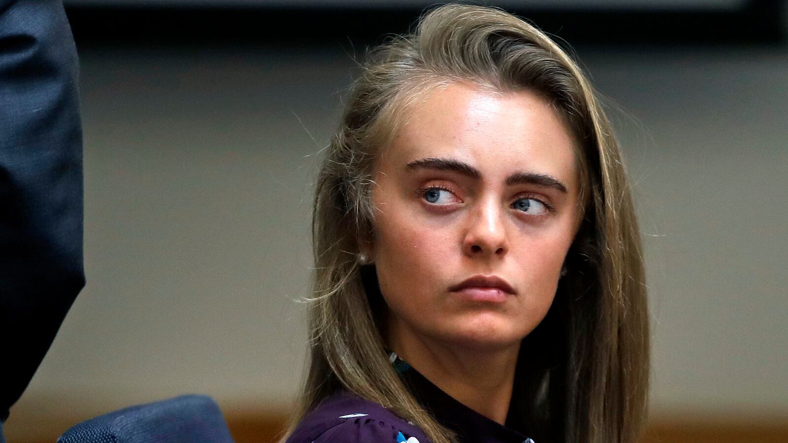 In this June 8, 2017, file photo, defendant Michelle Carter listens to testimony at Taunton District Court in Taunton, Mass. Carter was convicted in June by a judge who said her final instruction to Conrad Roy III caused his death. Juvenile Court Judge Lawrence Moniz will sentence Carter on Thursday, Aug. 3. (AP Photo/Charles Krupa, Pool, File)