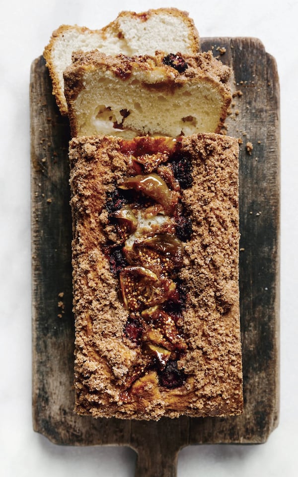 Fig-Raspberry Coffee Cake. Reprinted with permission from “Baking at République” by Margarita Manzke (Lorena Jones Books, 2019). CONTRIBUTED BY KRISTIN TEIG