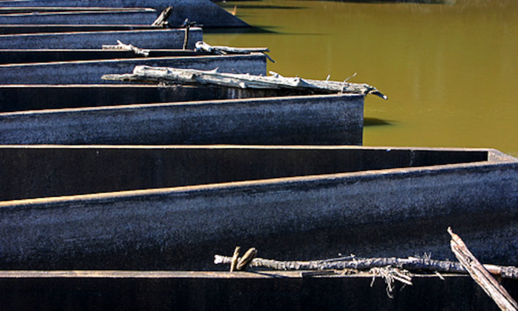 The Dog River Reservoir goes dry