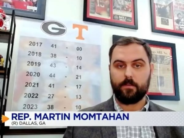 State Rep. Martin Momtahan, a Republican from Dallas, took to the airwaves in Chattanooga to talk about his bill that aims to help Georgia recover a disputed section of Tennessee land.