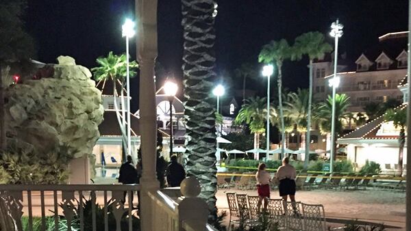 Authorities searched throughout the night for a 2-year-old snatched by a gator at a Disney resort. The search continues this morning. Photo: Katherine White Popp via WFTV