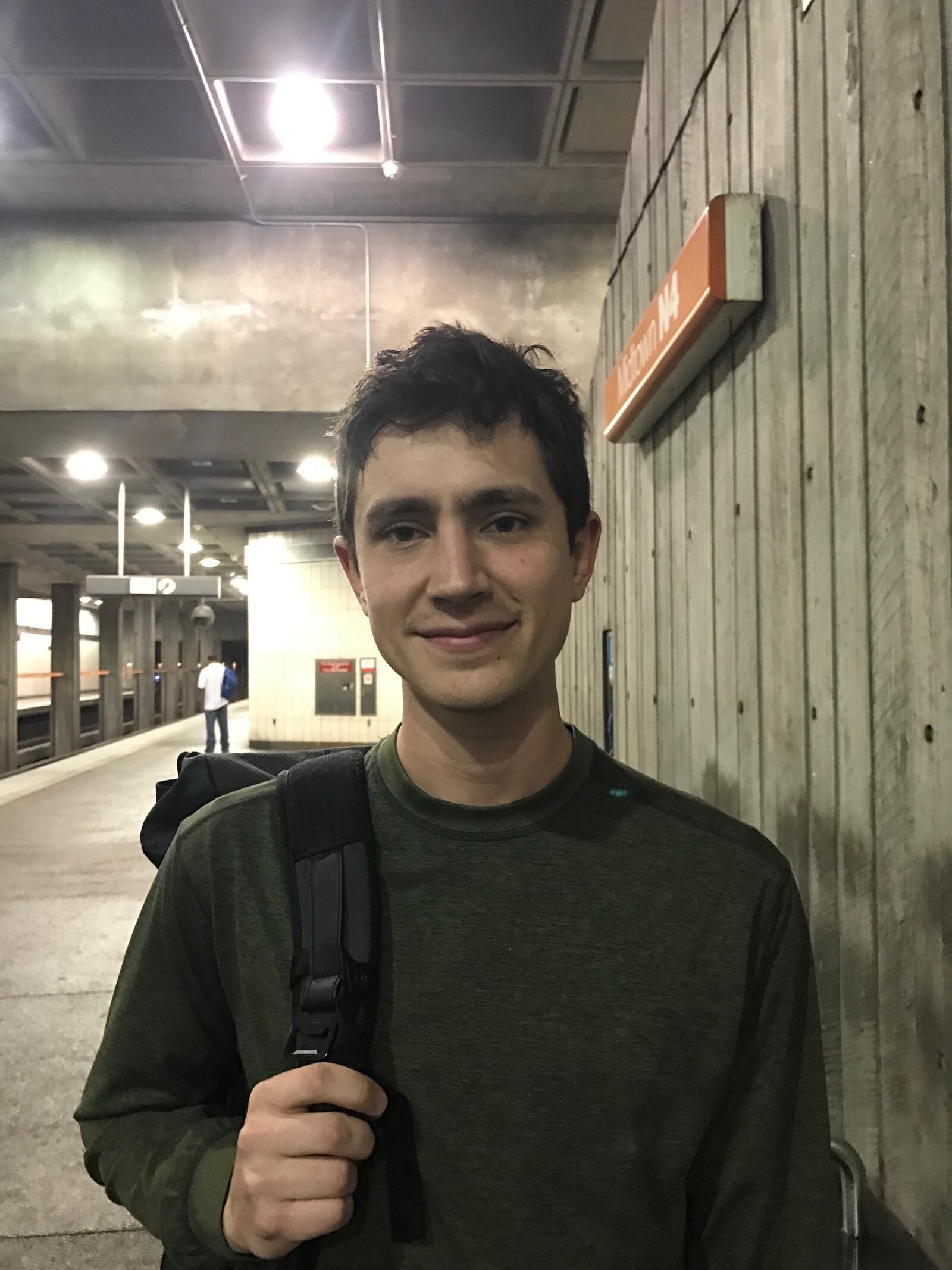 Max Erwin waits to board MARTA at Midtown station on Friday, March 31, 2017. Erwin, who works as a product development engineer in Sandy Springs, said he usually take MARTA once or twice a week and drive 85/400 the other days.