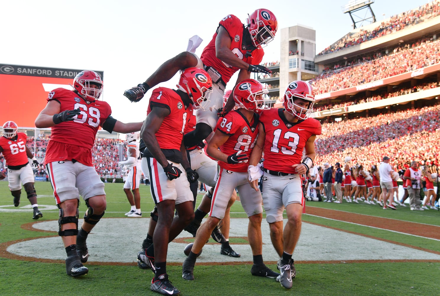 Georgia vs Auburn football