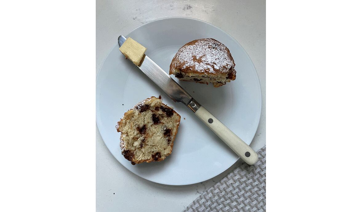 Banana Chocolate Chunk Muffins. (Sarah Dodge for The Atlanta Journal-Constitution)