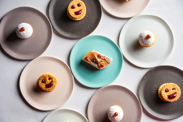 A selection of amuse bouches, some of them rather whimsical, is offered at Atlas in the St. Regis Buckhead. Courtesy of Atlas