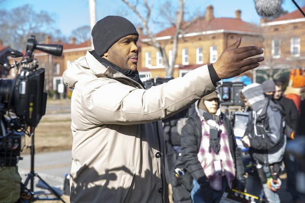 Tyler Perry directs on the set of “Boo! A Madea Halloween.” Photo Credit: Eli Joshua