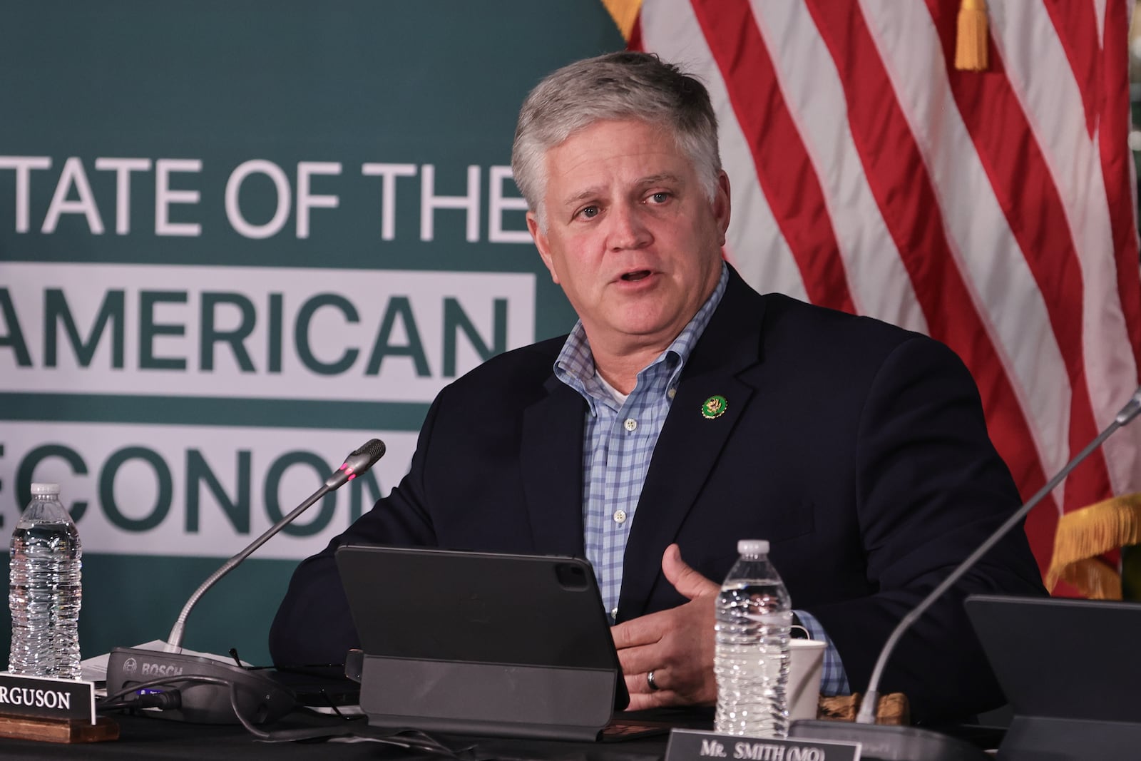 U.S. Rep. Drew Ferguson, R-The Rock, says he's "still collecting" his thoughts on the proposed spending bill. (Natrice Miller/natrice.miller@ajc.com)