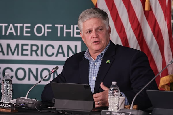 U.S. Rep. Drew Ferguson, R-The Rock, did not support Rep. Jim Jordan in the second round of voting for U.S. House speaker this week. (Natrice Miller/natrice.miller@ajc.com)