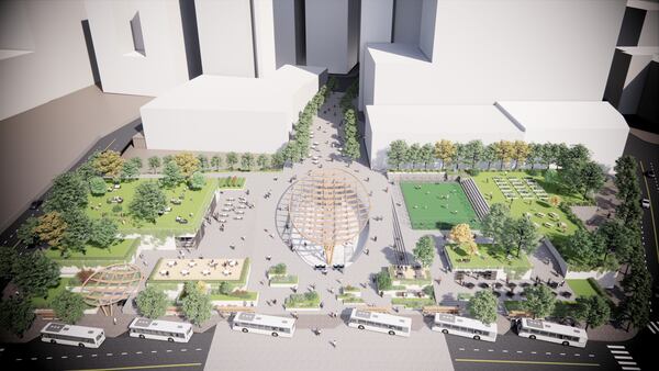 A concept rendering of the renovated Five Points MARTA station. (Courtesy of MARTA)