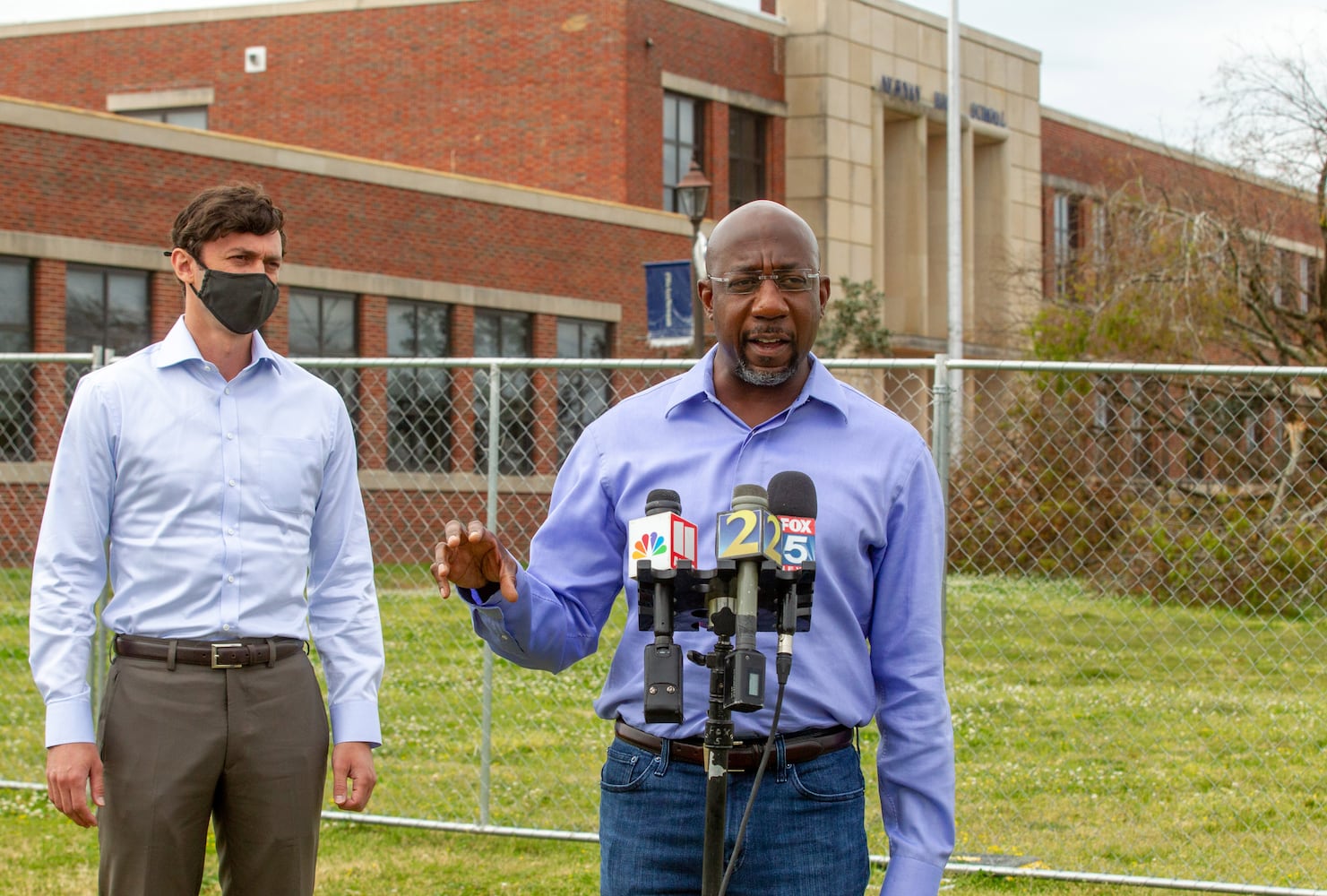 Sens. Raphael Warnock and Jon Ossoff will survey recent storm damage