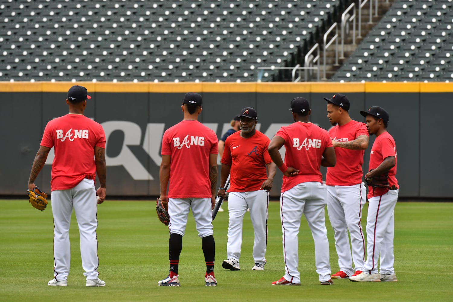 Braves playoff workout photo