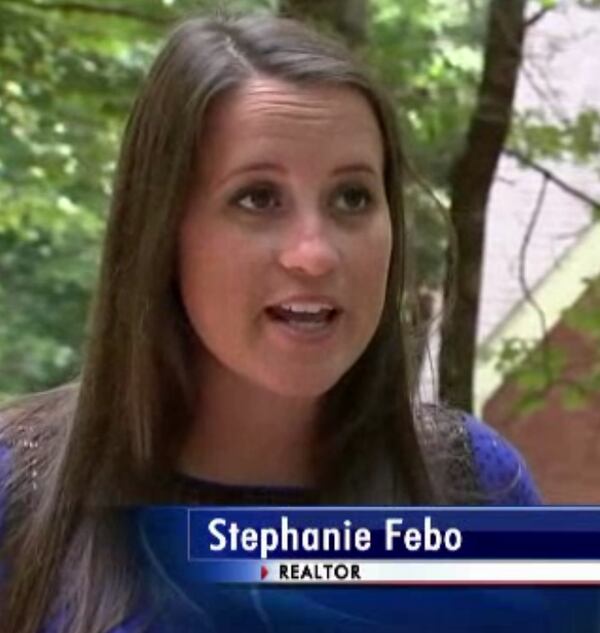 Stephanie Febo was showing off the home when her client was bit by the snake.