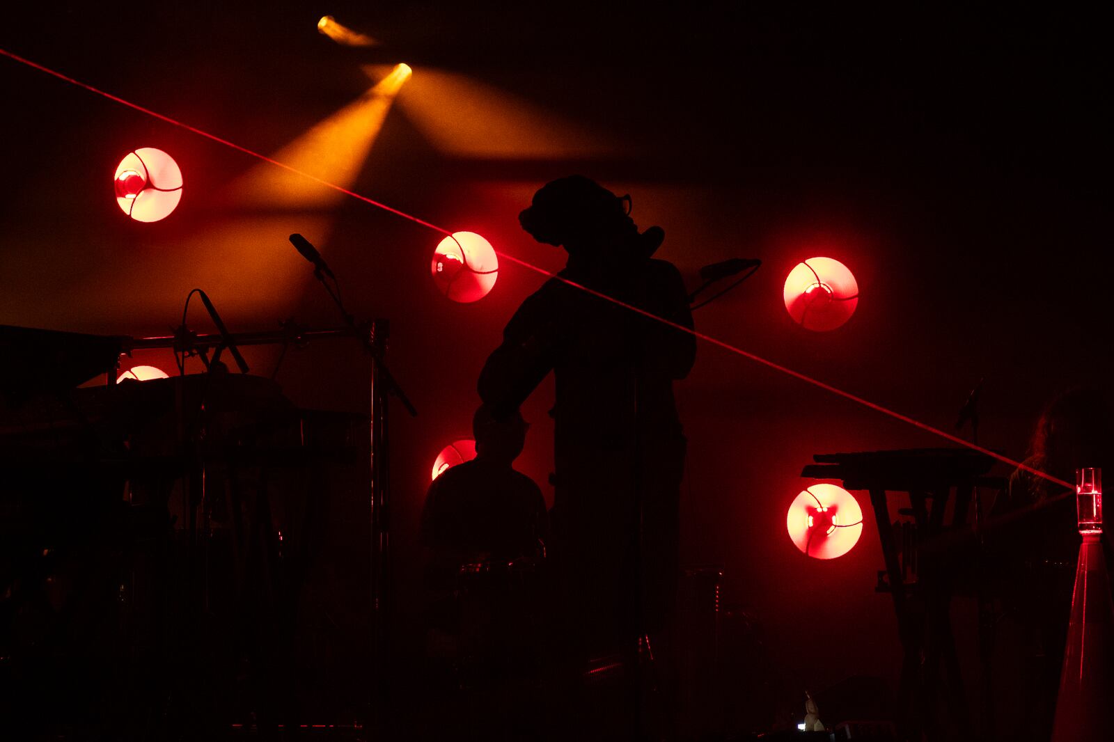 "We're going to turn this moment into a slight jungle," André 3000 said during his first of six New Blue Sun shows in Atlanta on Feb. 27, 2024. The concert was mainly centered on improv. Photo credit: Tiffany Powell