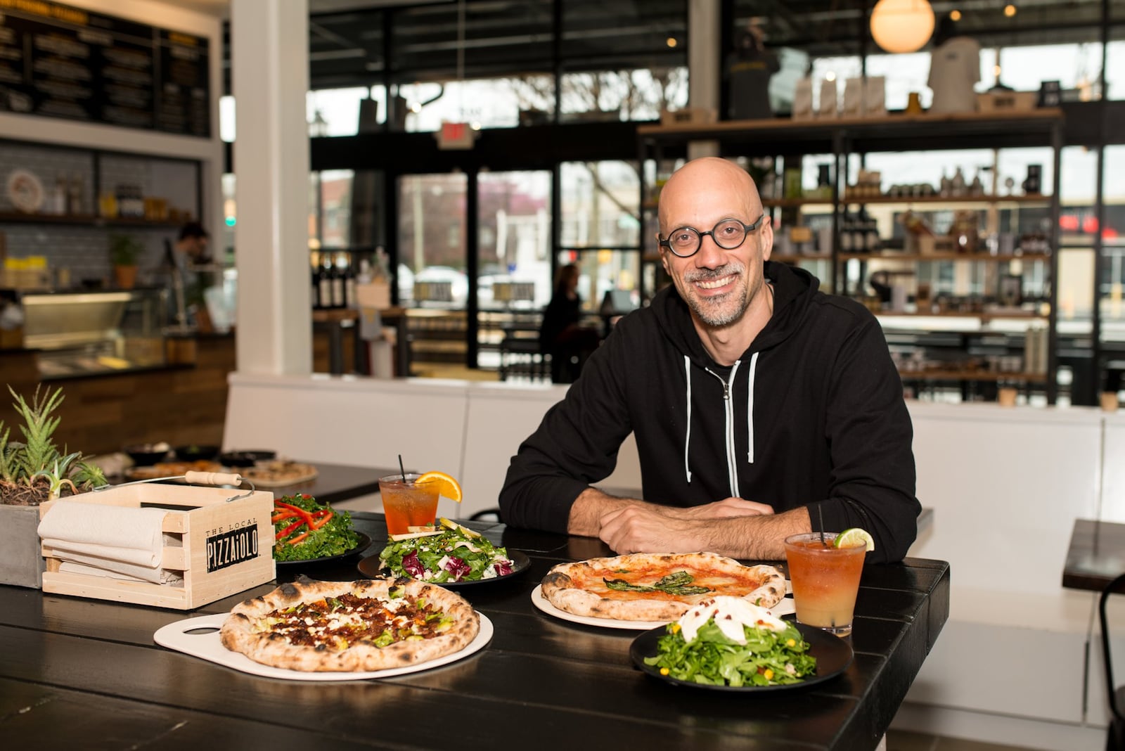  Local Pizzaiolo chef/owner Giulio Adriani. Photo credit- Mia Yakel.