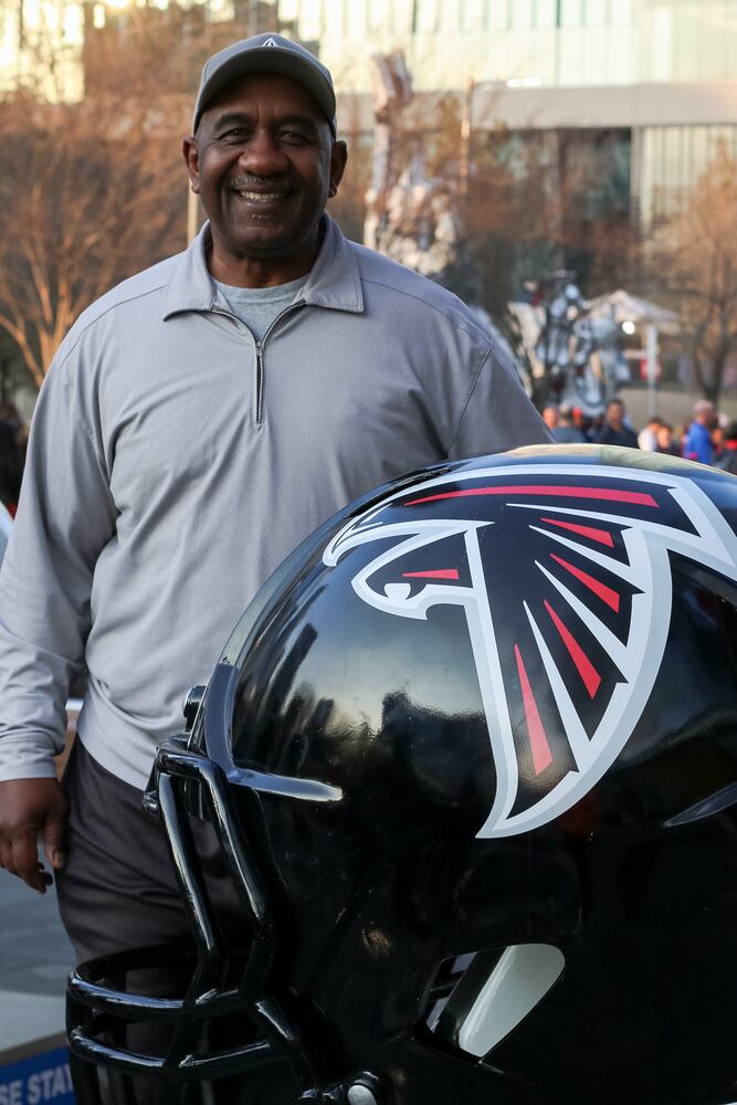 Falcons fans in Houston