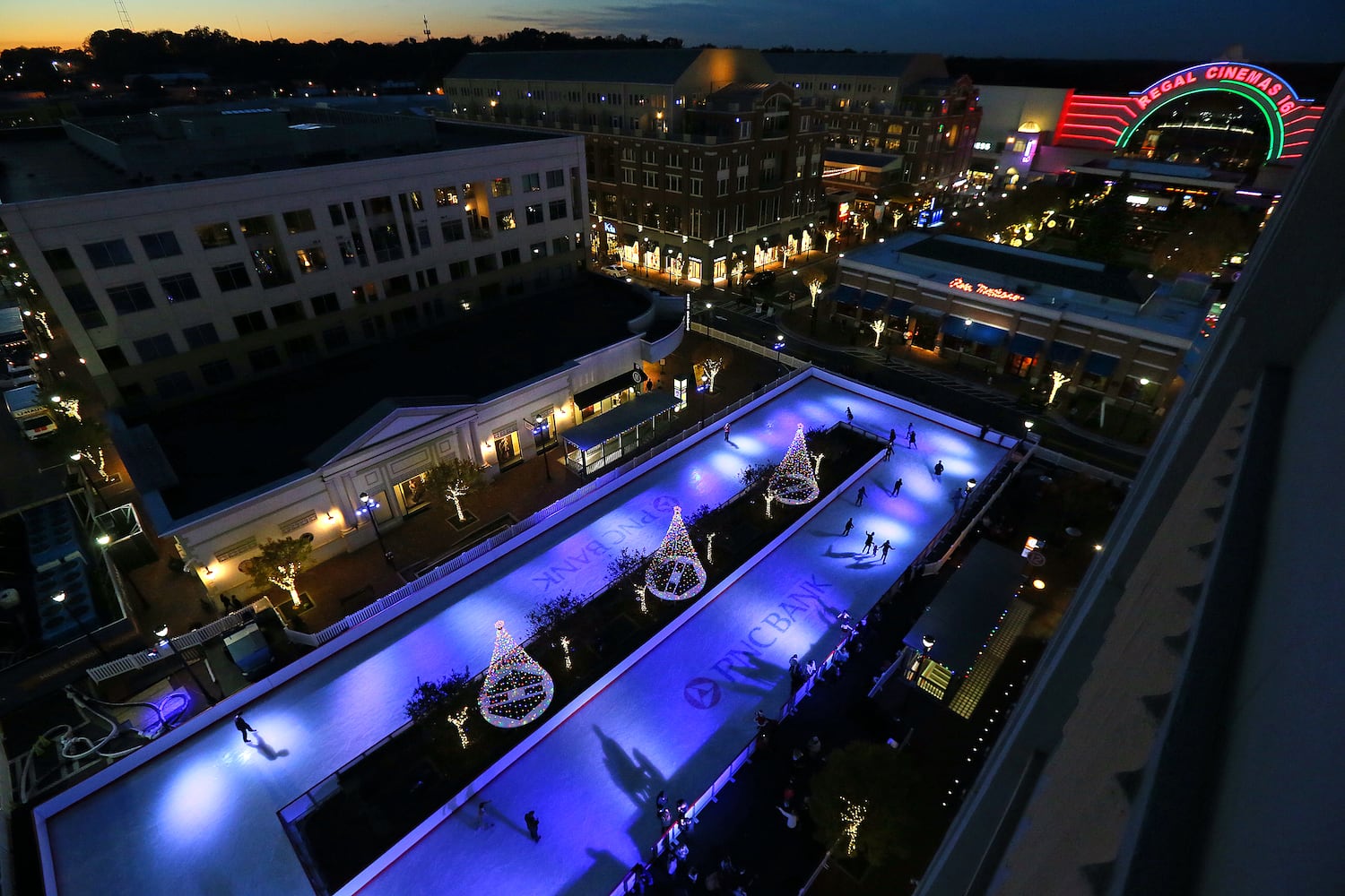 Atlantic Station ice skating rink