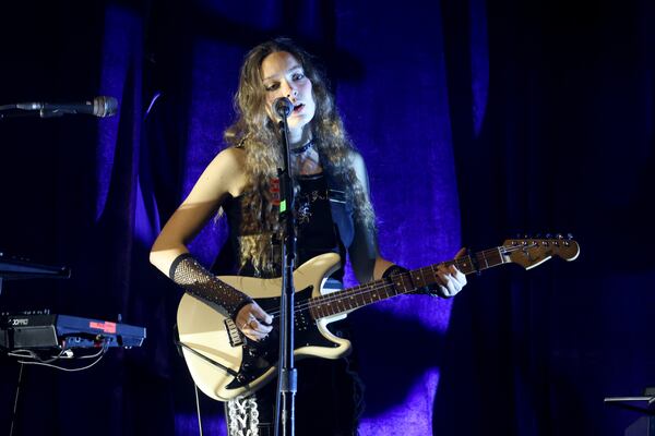 Holly Humberstone, whose first played Atlanta in 2002 as the opening act for Olivia Rodrigo at the Coca-Cola Roxy, performs May 4 at Shaky Knees. (Jason Getz / Jason.Getz@ajc.com)