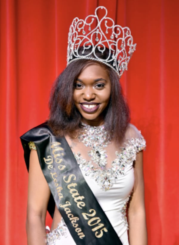 Miss West Virginia State University De'Lesha Jackson is a psychology major from Philadelphia.