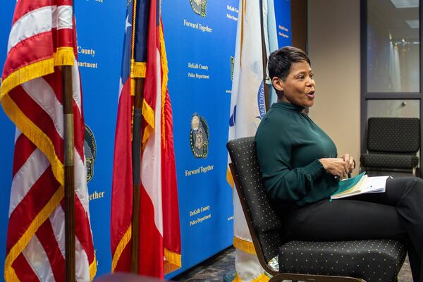 DeKalb police Chief Mirtha V. Ramos, who started in November, discusses her first couple months on the job, her background and her vision for the department, at the DeKalb Police Headquarters in Tucker, Georgia, on Friday, Jan. 17, 2020.(Photo/Rebecca Wright for the Atlanta Journal-Constitution)