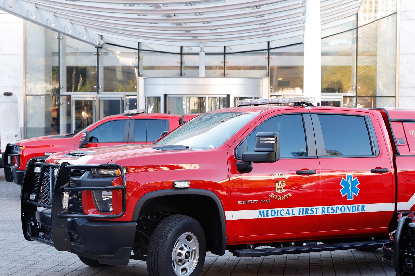 Atlanta Fire and Rescue’s new vehicles were on display Thursday. 