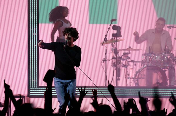 British rock group The 1975 performed at Cadence Bank Amphitheatre in 2019. (Photo: Akili-Casundria Ramsess/Eye of Ramsess Media)