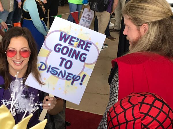  Davi moments before leaving for Disney. CREDIT: Rodney Ho/rho@ajc.com