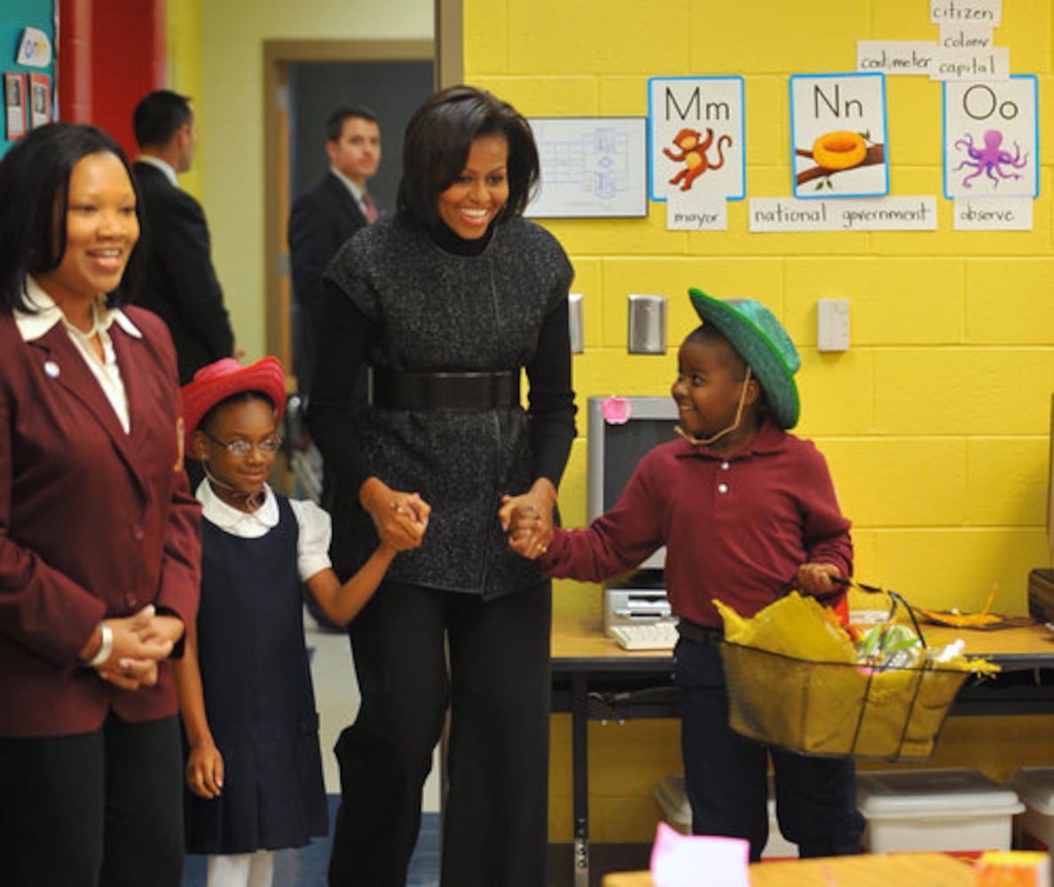 First lady Michelle Obama visits Atlanta