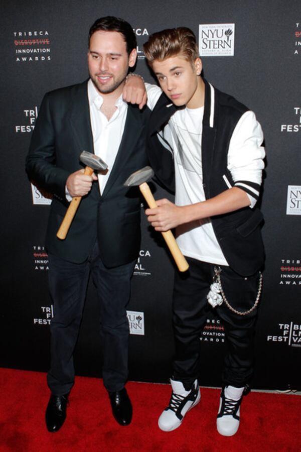 Justin Bieber's manager, Scooter Braun, is part of the anti-bullying campagin. Photo credit: Jemal Countess/Getty Images