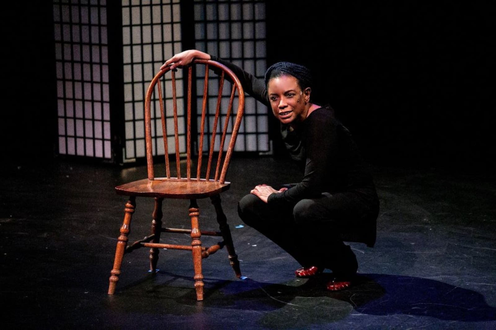 Ingrid Griffith performs a scene from "Unbossed and Unbowed." (Courtesy of Tyrone Griffin)