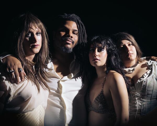 Philadelphia punk bandmates Maxine Steen (from left), Colins "Bear" Regisford, Marisa Dabice and Kaleen Reading dropped their album "I Got Heaven" on March 1, 2024. The group stopped in Atlanta for a performance at Terminal West on April 16, 2024. Photo credit: Millicent Hailes