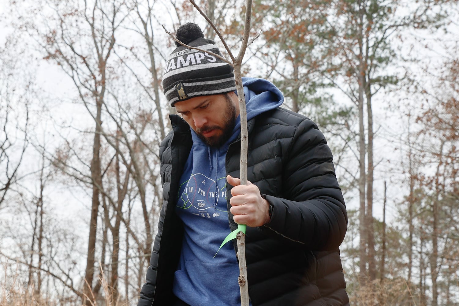 Travis D’Arnaud Plants Trees