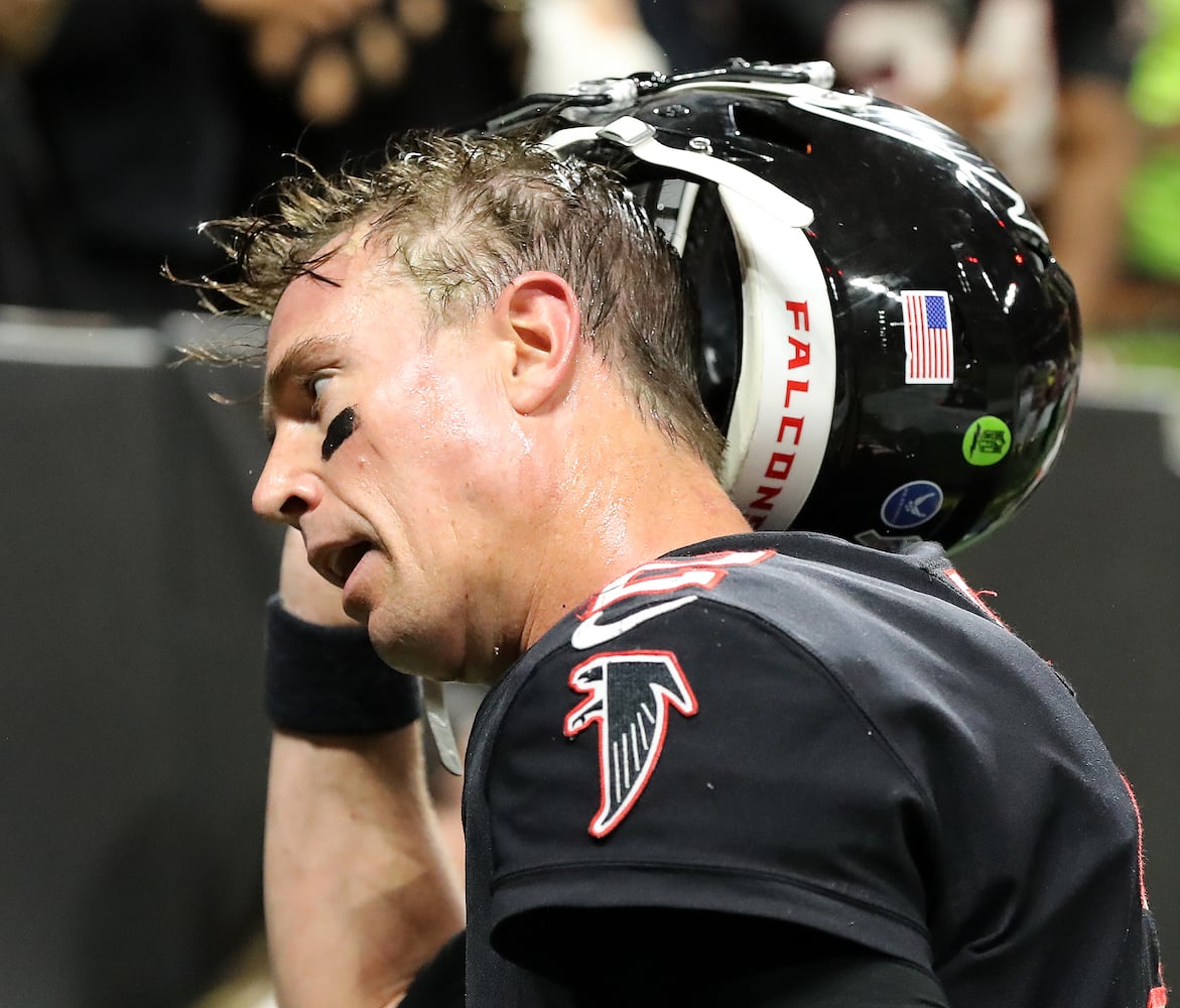 Photos: Falcons are sacked by the Saints