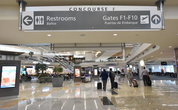 Hartsfield-Jackson International Airport still has smoking lounges but a new city council ordinance would change that. HYOSUB SHIN / HSHIN@AJC.COM