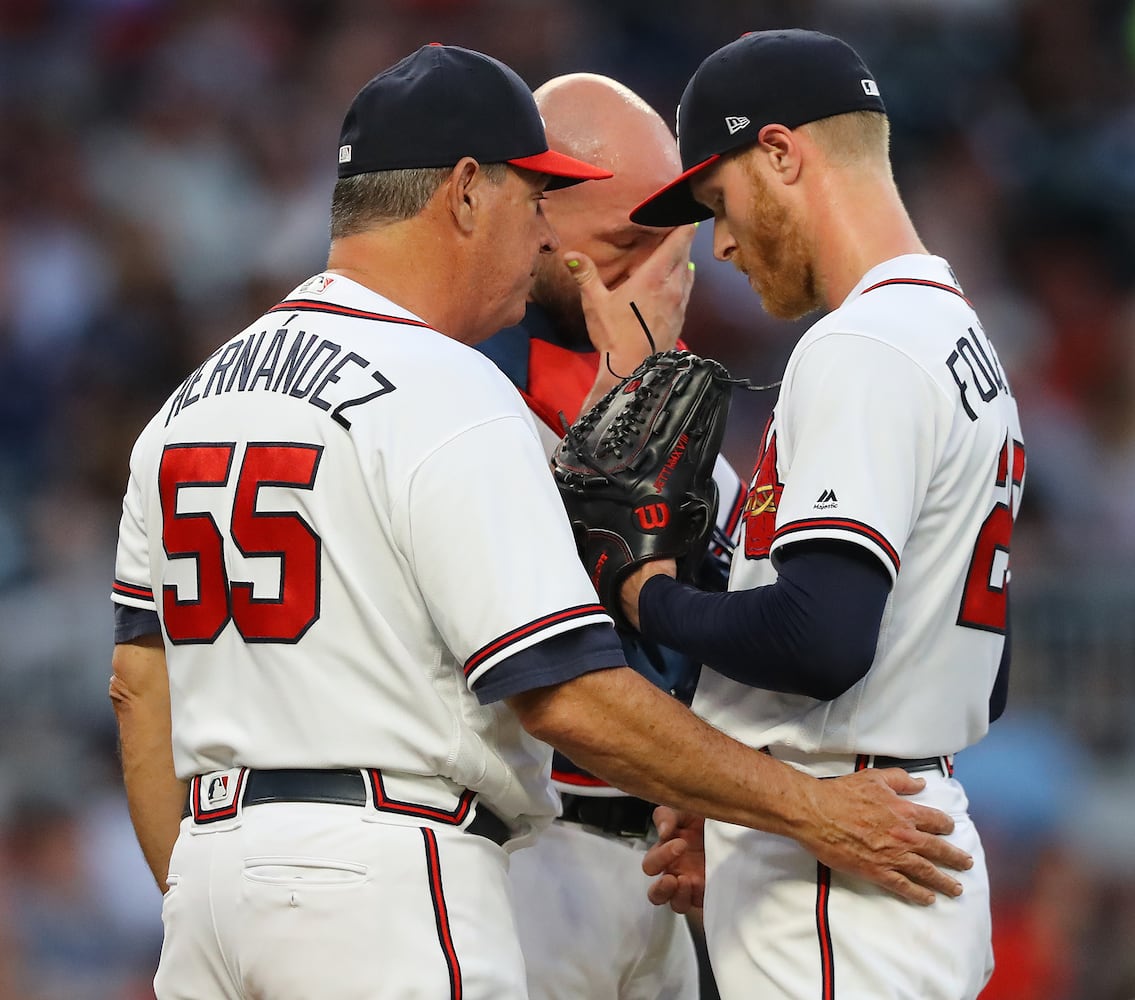 Photos: Jose Bautista suits up for Braves