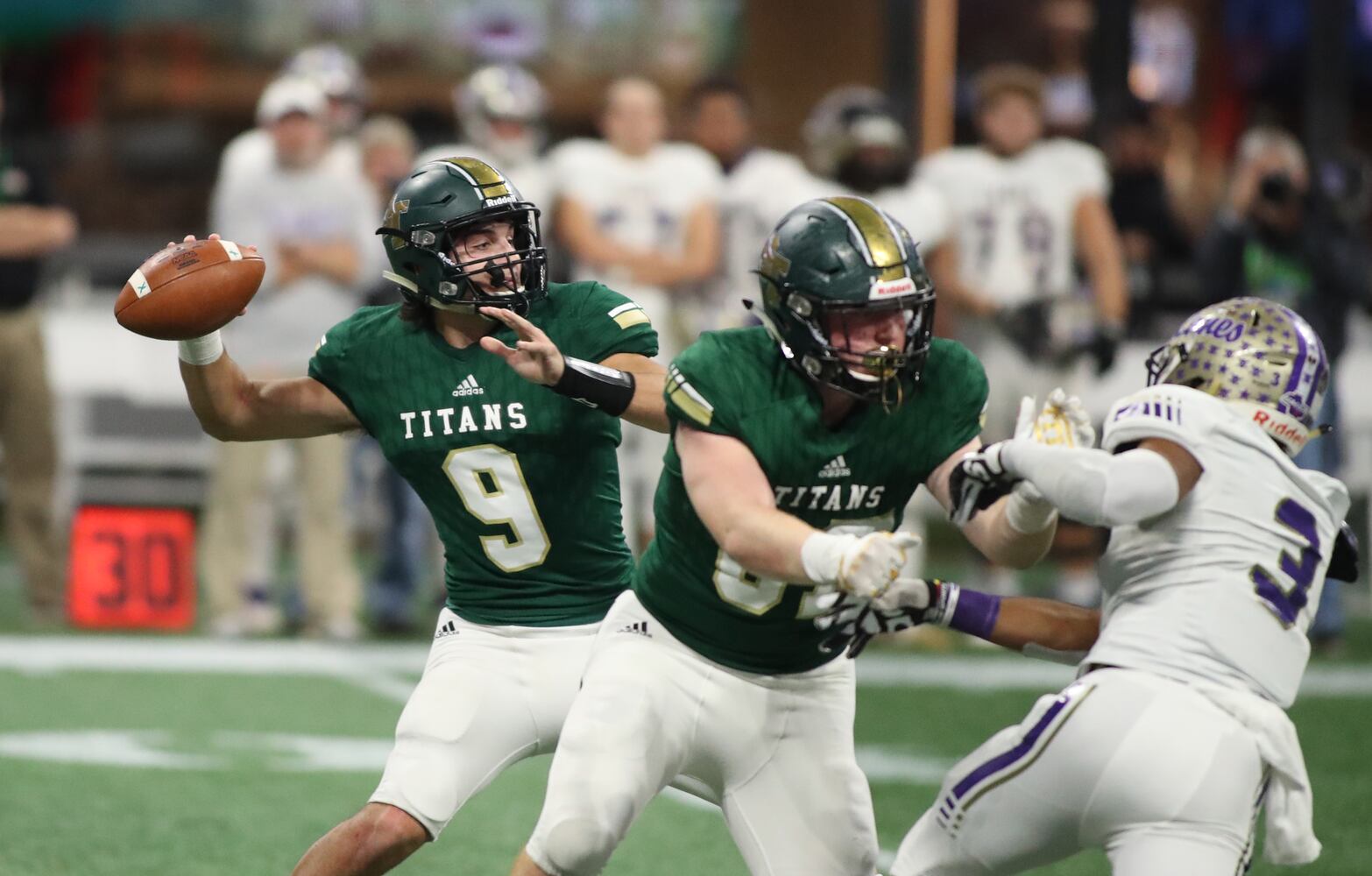 Photos: Day 2 of HS state title games at Mercedes-Benz Stadium