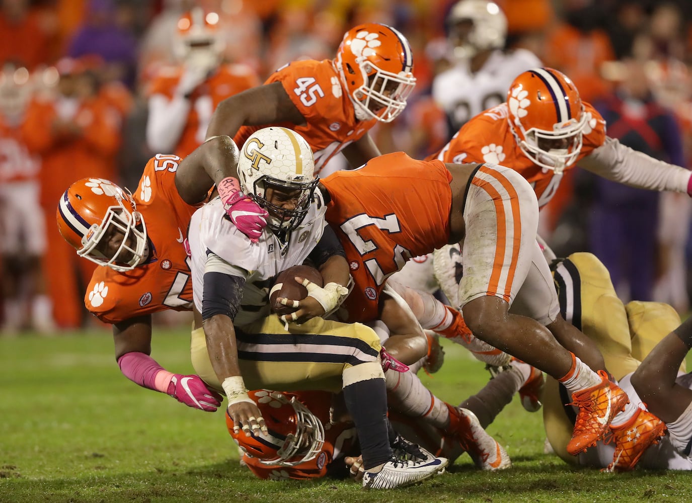 Photos: Georgia Tech falls to Clemson in the rain