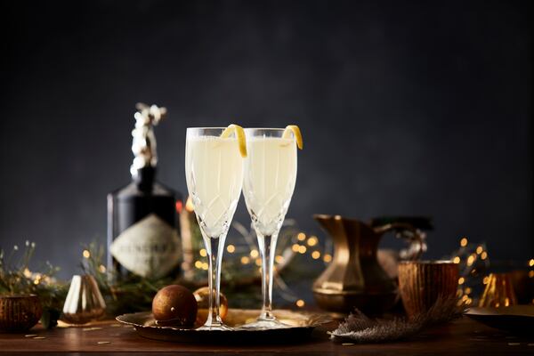 A French 75 is a festive mix of lemony gin and bubbles, perfect for elegantly ringing in a new year. Angela Hansberger for The Atlanta Journal-Constitution