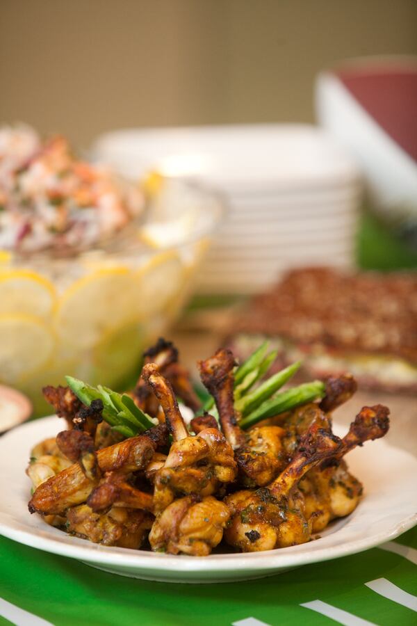  Curried Chicken Wings With Peach Dipping Sauce / (Photo by Renee Brock / special)