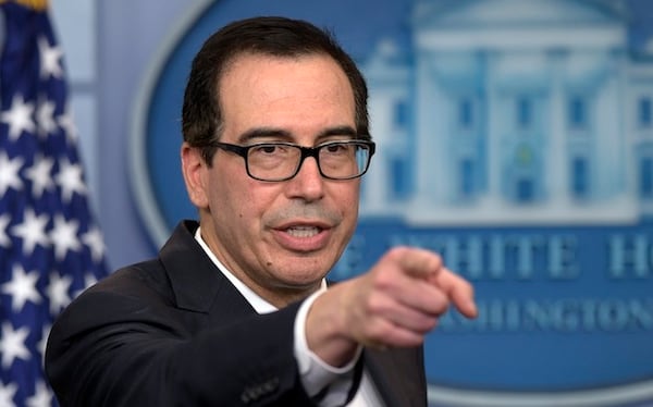 Treasury Secretary Steven Mnuchin has said that changing the $20 bill to reflect the image of Harriet Tubman is not an administration priority.