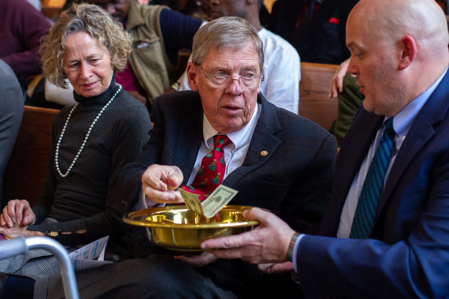 PHOTOS: Sen. Johnny Isakson speaks at Ebenezer Baptist Church