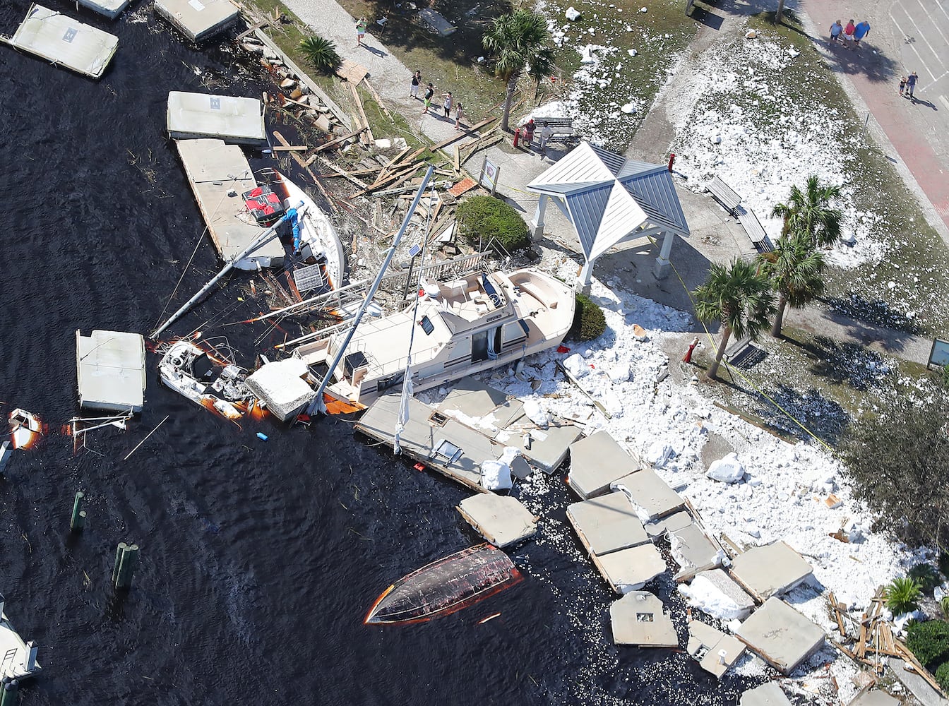 Aerial photos show Irma's impact on coastal Georgia