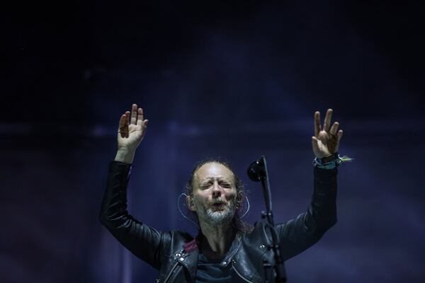 Thom Yorke and Radiohead, shown at the Austin City Limits Music Festival on Sept, 30, 2016, will perform April 1 at Philips Arena. TAMIR KALIFA FOR AMERICAN-STATESMAN