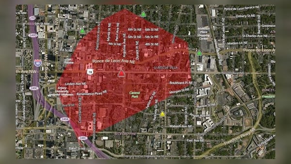 Thousands of Georgia Power customers were without power in Midtown. (Credit: Georgia Power)