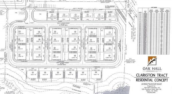 The lot plan for the prospective new subdivision.