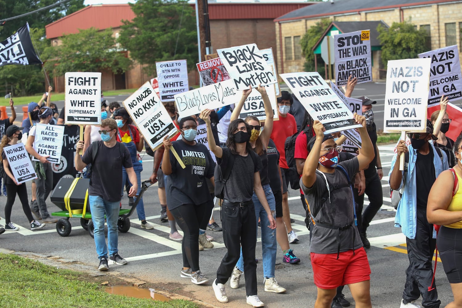 Stone mountain protest