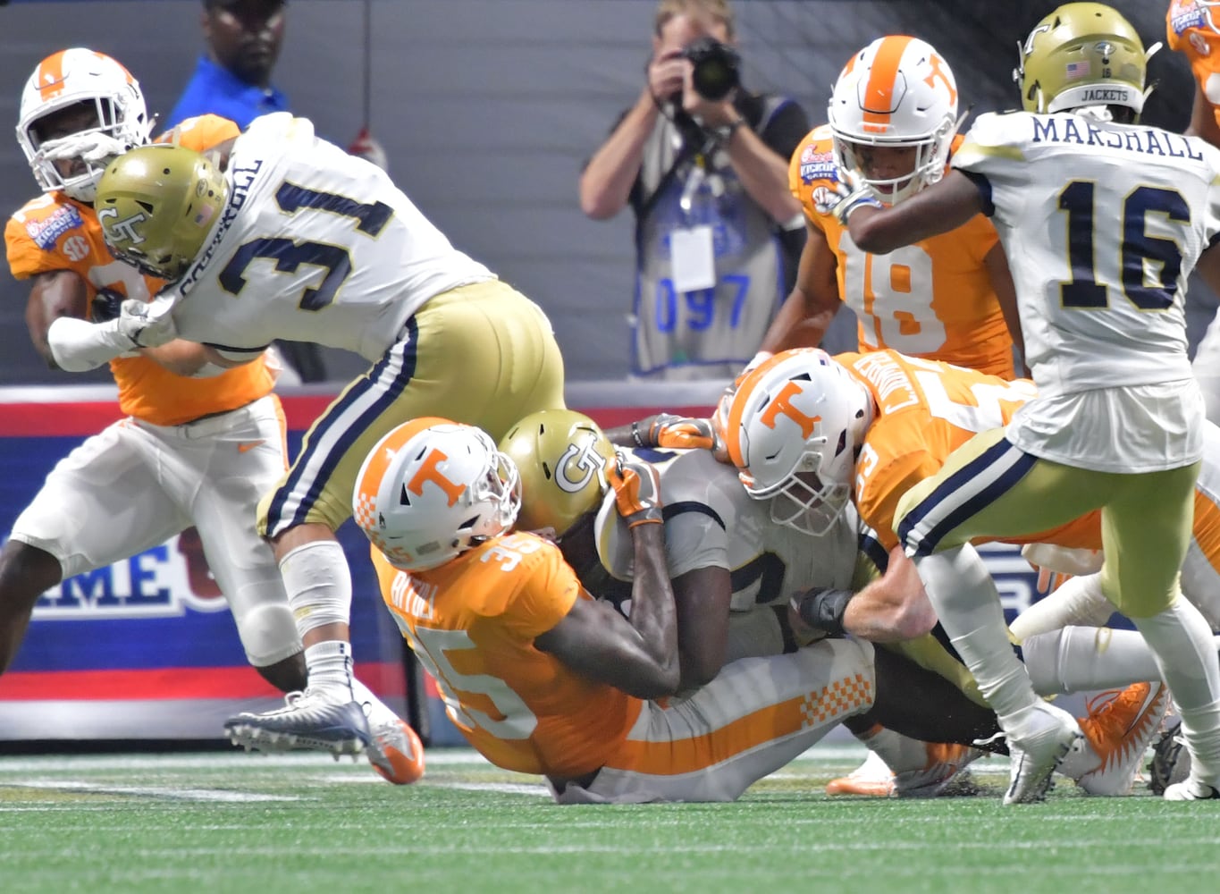 Photos: Georgia Tech vs. Tennessee in Chick-fil-A Kickoff game