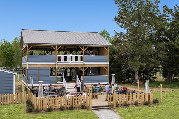 The wine pavilion at The Williamsburg Winery in Williamsburg, Virginia. Contributed by The Williamsburg Winery