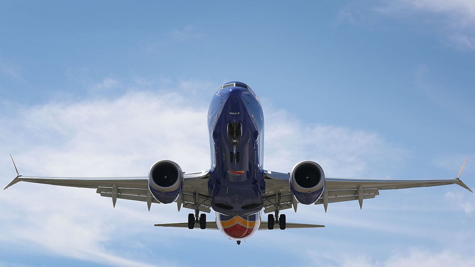 A Southwest Boeing 737 Max 8 enroute from Tampa prepares to land at Fort Lauderdale-Hollywood International Airport on March 11, 2019. The FAA is facing questions about whether it failed to properly oversee Boeing after two of the planes crashed, killing all aboard. (Photo by Joe Raedle/Getty Images)