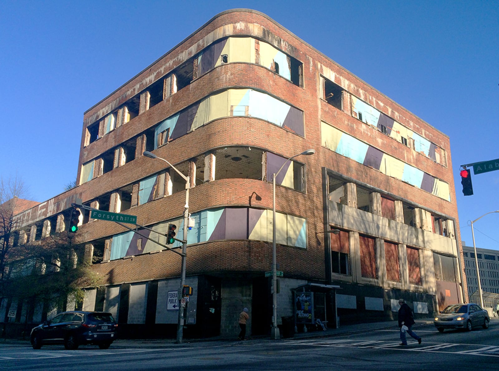 The Constitution only occupied this Art Moderne building at 143 Alabama Street for six years. (Pete Corson/AJC)