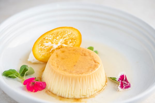 Flan de Caramelo from the menu of Casa Robles.